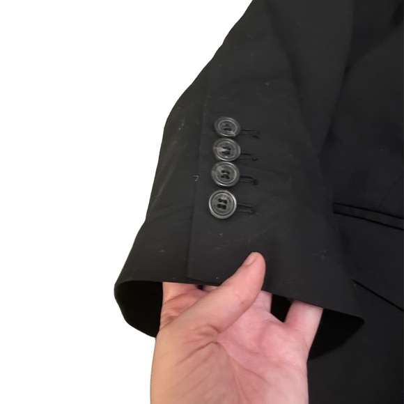 Black Liz Claiborne button up blazer - Picture 3 of 5